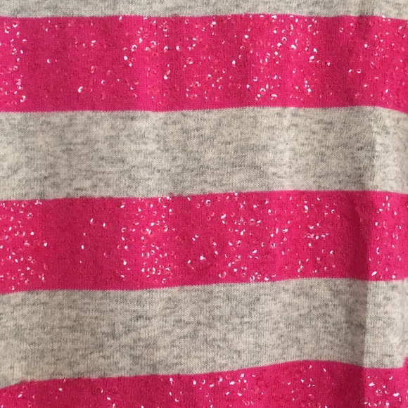 J. Crew Grey and Fuchsia Sweater with Sequins - Picture 2 of 4
